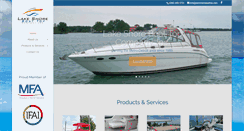 Desktop Screenshot of lakeshoreboattop.com
